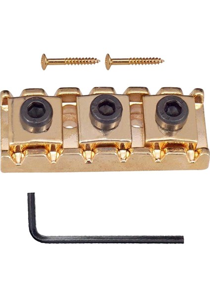 Gitar Kilitleme Somunu 42MM Elektro Gitar Değiştirme W/ Vidalar Siyah (Yurt Dışından)