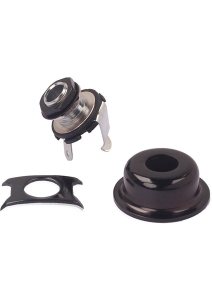 6.35MM 1/4 '' Caster Guitar Chrome Için Mono Çıkış Soket Plakası (Yurt Dışından)