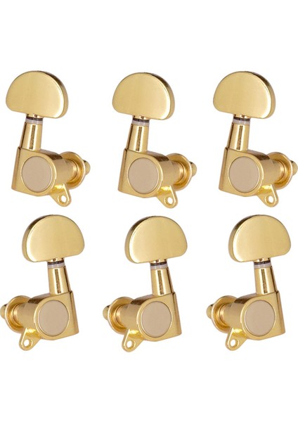 Akustik Elektro Gitar Dize Tuning Pegs Makine Kafaları Tuner 3L3R Altın (Yurt Dışından)
