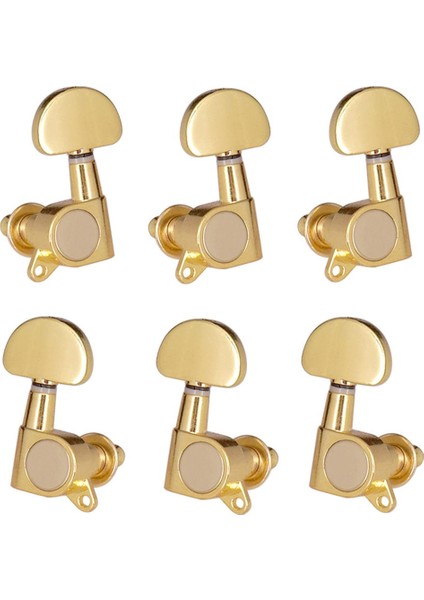Akustik Elektro Gitar Dize Tuning Pegs Makine Kafaları Tuner 3L3R Altın (Yurt Dışından)