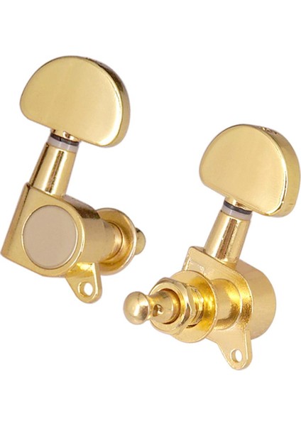 Akustik Elektro Gitar Dize Tuning Pegs Makine Kafaları Tuner 3L3R Altın (Yurt Dışından)