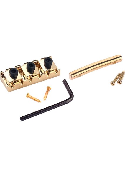 Elektro Gitar Dize Tutucu Bar + Kilitleme Somun Dize Kilidi Altın (Yurt Dışından)