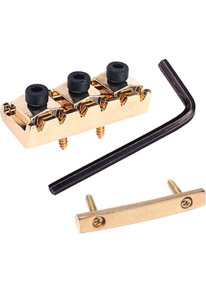 Elektro Gitar Dize Tutucu Bar + Kilitleme Somun Dize Kilidi Altın (Yurt Dışından)