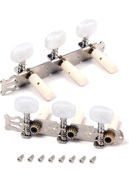 Klasik Gitar Tuner Tuning Tuşları Pegs Makine Başları Komple Set Altın (Yurt Dışından)