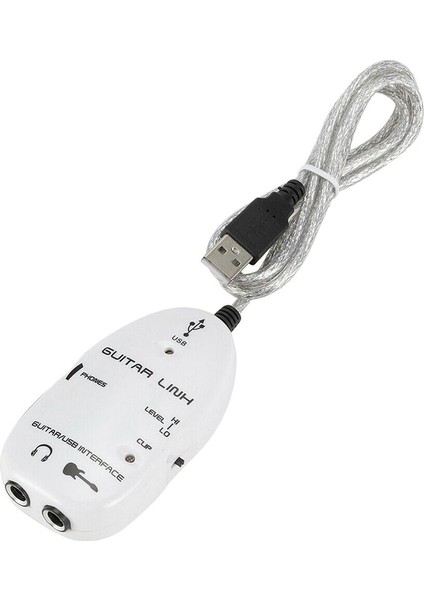 Gitar USB Arabirim Link Ses Kablosu Adaptörü Pc / Mac Kayıt Beyaz (Yurt Dışından) modelleri