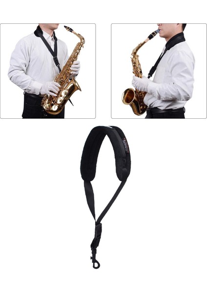 Soprano Saksafon Için Enstrüman Ccessories ile Saksafon Boyun Kayışı (Yurt Dışından)