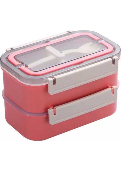 Vagon Life Lunchbox Paslanmaz Çelik 1600ML VGN-494 Pembe