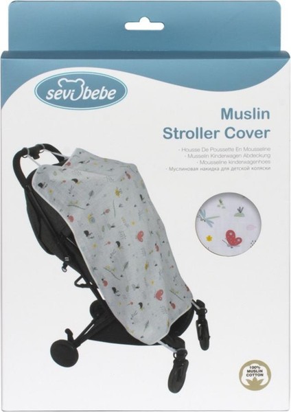 Müslin Bebek Arabası Örtüsü Art-42 Yıldız Yağmuru Pembe fırsatları