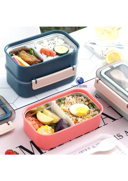 Vagon Lıfe Lunchbox Paslanmaz Çelik 800ML XC-493 Pembe