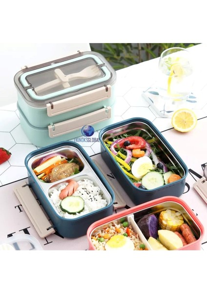 Vagon Lıfe Lunchbox Paslanmaz Çelik 800ML XC-493 Pembe