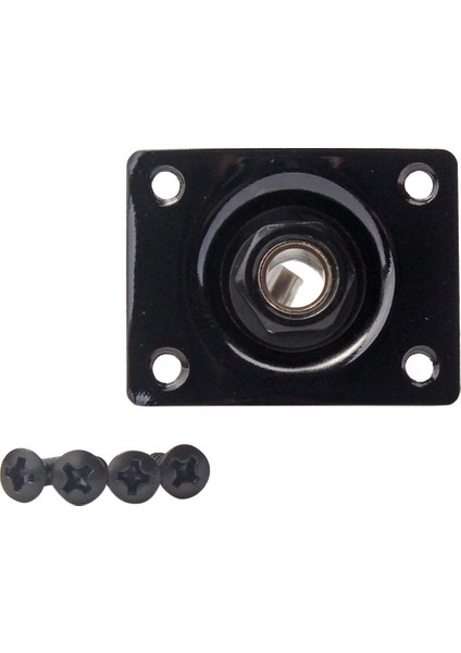 Elektro Gitar Çıkışı Jack Plaka Soket 6.35MM 1/4 '' Stil Gitar Için (Yurt Dışından)