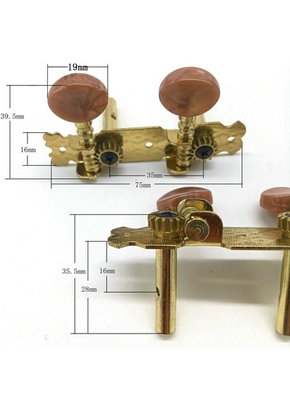 Klasik Mini Gitar Ukulele Tuning Pegs Makine Kafaları Tunerları Vidalı (Yurt Dışından)
