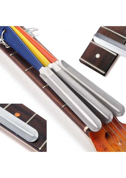 Bas Gitar Fındık Dosya Seti, 3 Çift Taraflı, 3 Adet (Yurt Dışından)