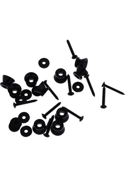 20 Adet / Takım Siyah Eectrik Gitar Bas Kayışı Kilit Kuyruk Pin Ukulele Pins Düğmesi (Yurt Dışından) fiyatları
