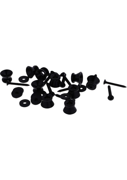 20 Adet / Takım Siyah Eectrik Gitar Bas Kayışı Kilit Kuyruk Pin Ukulele Pins Düğmesi (Yurt Dışından) indirimleri