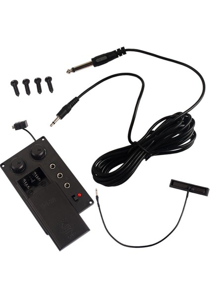 4/4 Elektronik Keman Fiddle Eq Pickup Piezo Kablo Tel Seti ile (Yurt Dışından)