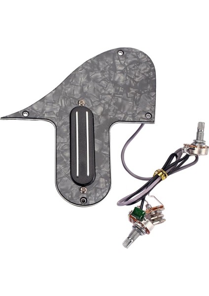 Çift Raylı Pikap Mandolin Gitar Pickguard A500K B500K Potansiyometreler Siyah Inci (Yurt Dışından)