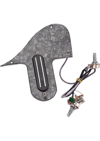 Çift Raylı Pikap Mandolin Gitar Pickguard A500K B500K Potansiyometreler Siyah Inci (Yurt Dışından)