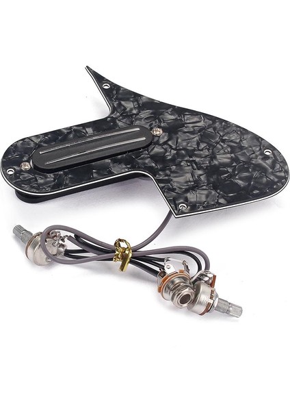 Çift Raylı Pikap Mandolin Gitar Pickguard A500K B500K Potansiyometreler Siyah Inci (Yurt Dışından)