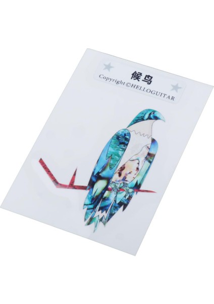 Headstock Kakma Sticker Çıkartması Elektro Gitar Kafası Dıy Sticker Aksesuarları Kuş (Yurt Dışından)