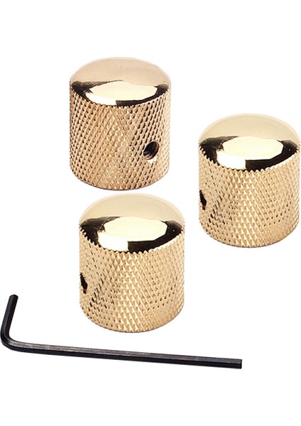 3 Adet Metal Gitar Ses Topuzları Gitarlar Elektro Gitar & Bas Için Kontrol Düğmeleri (Yurt Dışından)