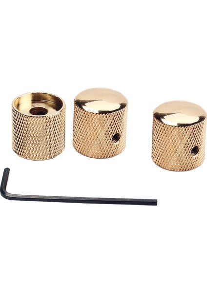 3 Adet Metal Gitar Ses Topuzları Gitarlar Elektro Gitar & Bas Için Kontrol Düğmeleri (Yurt Dışından)