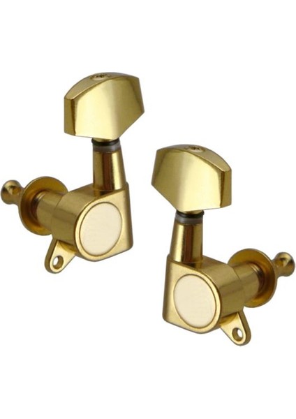 Akustik Gitar Tuning Pegs Tuner Meydanı Kafaları Elektro Gitar 3R3L Altın 3L3R Kare Kafa (Yurt Dışından)