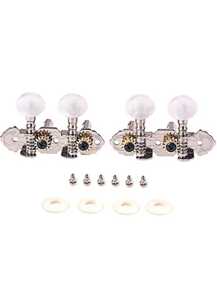 1R1L Gitar Tuning Pegs Makine Kafası 4 Dize Puro Kutusu Ukulele Gitar Için (Yurt Dışından)