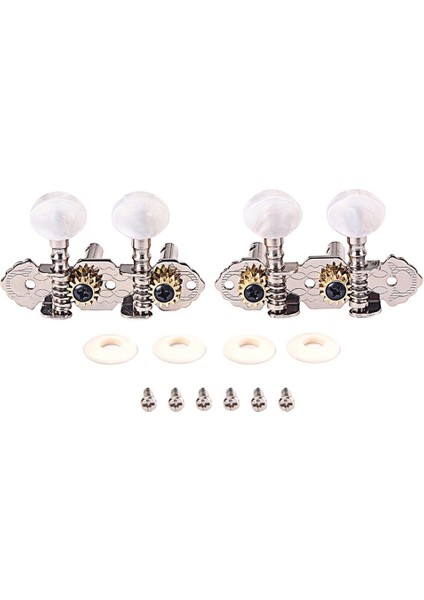 1R1L Gitar Tuning Pegs Makine Kafası 4 Dize Puro Kutusu Ukulele Gitar Için (Yurt Dışından)