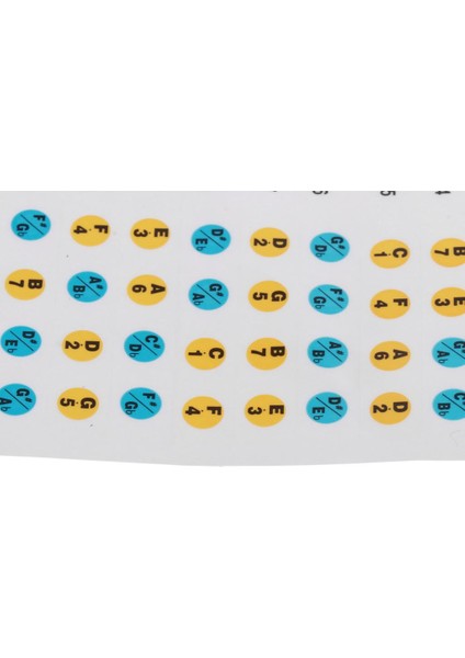 Ukulele Klavye Not Çıkartmaları Klavye Fret Harita Etiket Ukulele Parçaları Için (Yurt Dışından)
