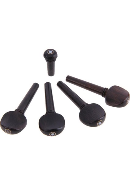 4/4 Keman Seti Abanoz Chinrest Ince Tuner Tuning Peg Tailgut Endpin Kiti (Yurt Dışından) modelleri
