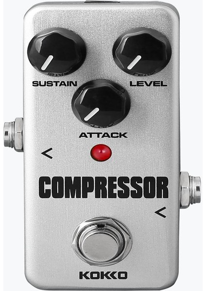 Gümüş Elektro Gitar Kompresörü Etkisi Doğru Bypass Ile Pedal Süpresi (Yurt Dışından)
