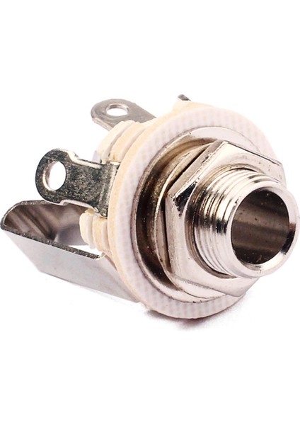 6 Stereo Elektro Gitar Jack 1/4 "6.35MM Stereo Plug Sockets Nikel Paketi (Yurt Dışından) modelleri