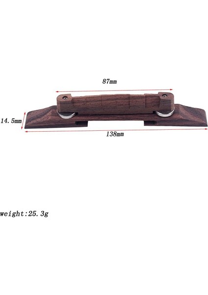 Jazz Gitar Için Ayarlanabilir Archtop Gitar Abanoz Köprüsü (Yurt Dışından)