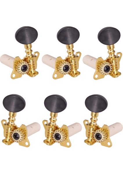 Enstrüman Değiştirme Açık 3R3L Halk Gitar Tuning Peg Tuner Oval Düğmeler (Yurt Dışından)