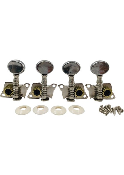 4x Gitar Dize Düğme Tuning Pegs Makine Kafası 4 Dizeler Gitar Için (Yurt Dışından)