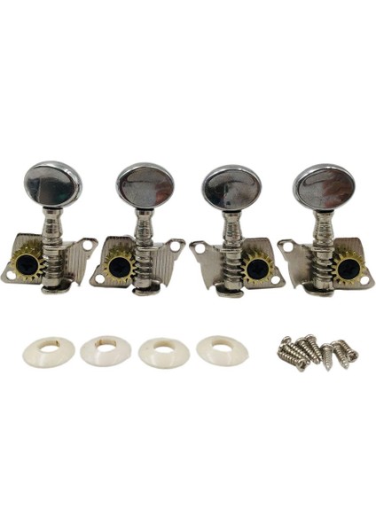 4x Gitar Dize Düğme Tuning Pegs Makine Kafası 4 Dizeler Gitar Için (Yurt Dışından)