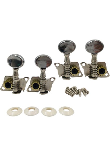 4x Gitar Dize Düğme Tuning Pegs Makine Kafası 4 Dizeler Gitar Için (Yurt Dışından)