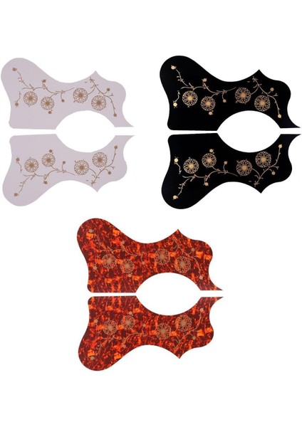 6 Adet Akustik Gitar Pickguard Çiçek Anti-Scratch Parçaları Sol / Sağ El (Yurt Dışından)