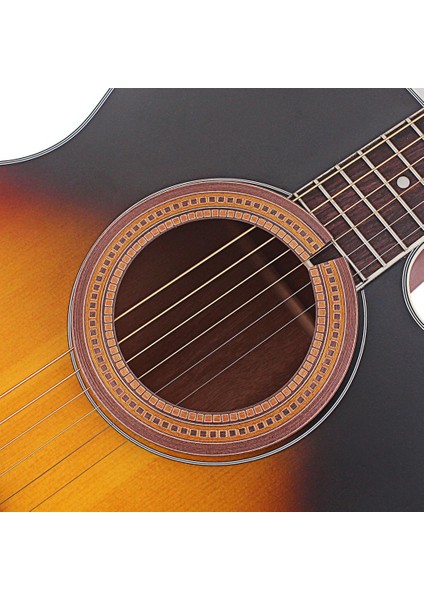 Ahşap Gitar Seshole Rozet Kakma Akustik / Klasik Gitarlar Için Dıy (Yurt Dışından)