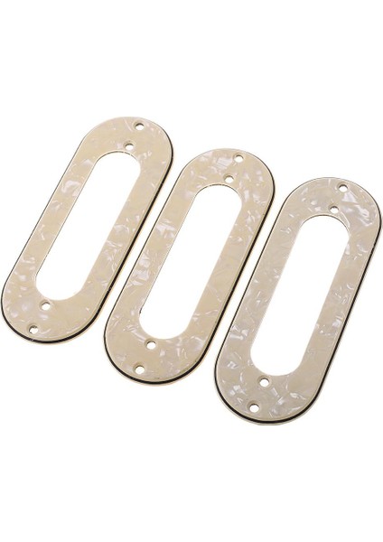 3x Gitar Pickup Montaj Çerçevesi Metal Yüzük Için St Elektrikli Gitar Parça Bej (Yurt Dışından)