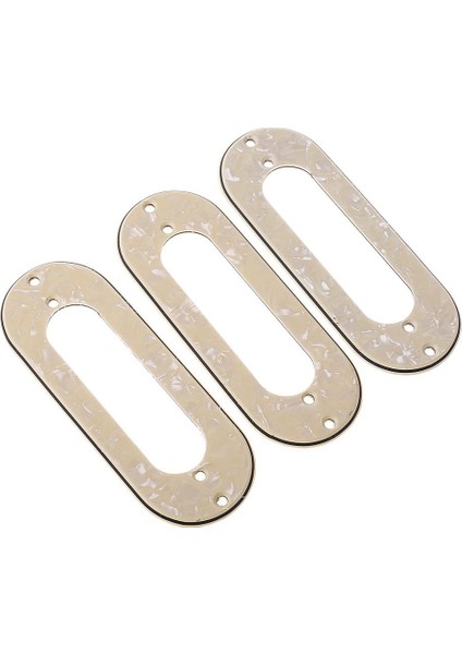 3x Gitar Pickup Montaj Çerçevesi Metal Yüzük Için St Elektrikli Gitar Parça Bej (Yurt Dışından)
