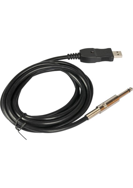 9.8ft Gitar Bas 1/4 "usb 6.3mm Jack Bağlantı Cihazı Kablosu Adaptörü (Yurt Dışından)