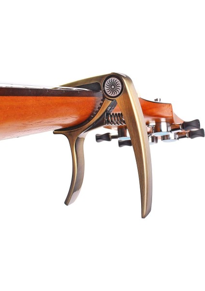 Elektrikli Ukulele Keman Banjo Bronz Için Çinko Alaşım Capo Tuner (Yurt Dışından) modelleri