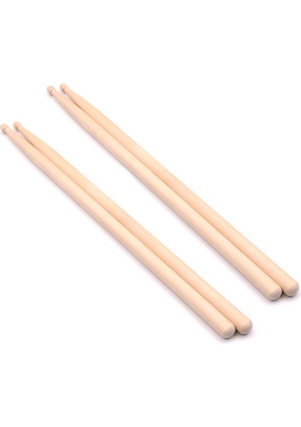 2 Pairs 5A Akçaağaç Ahşap Drumsticks Ahşap Ucu Davul Stick Öğrenciler ve Yetişkinler Için (Yurt Dışından)