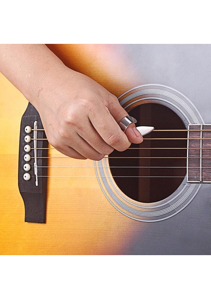 Akustik Elektro Gitar Bas Için Paslanmaz Çelik Gitar Başparmak Parmak Seçim (Yurt Dışından)