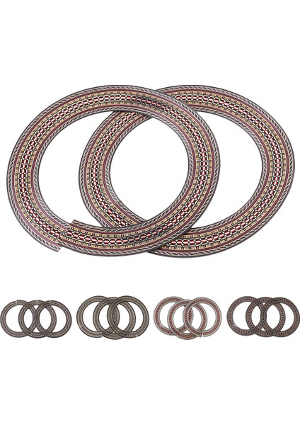 Exquisite 3 Adet / Paket Ahşap 41 '' Akustik Gitar Soundhole Etiketler Çıkartmaları # 1 (Yurt Dışından) fırsatları