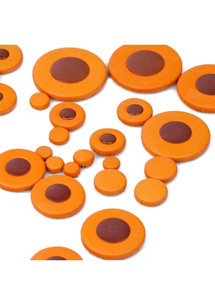 Soprano Saksafon Onarımı Için 26PCS/PAKET Turuncu Saksafon Deri Pedler (Yurt Dışından)