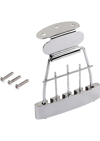 4 String Bas Aksesuarı Için Yarı Içi Boş Bas Trapez Tailpiece Köprüsü (Yurt Dışından)