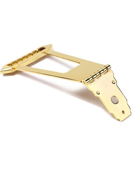 6 Dize Gitar Trapez Tailpiece Köprüsü Caz Archtop Değiştirme Altın (Yurt Dışından)